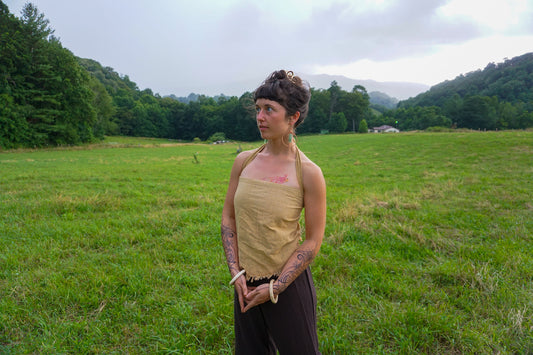 The Channa ~ multi - purpose hemp top ∙ scarf ∙ head wrap ∙ accessory