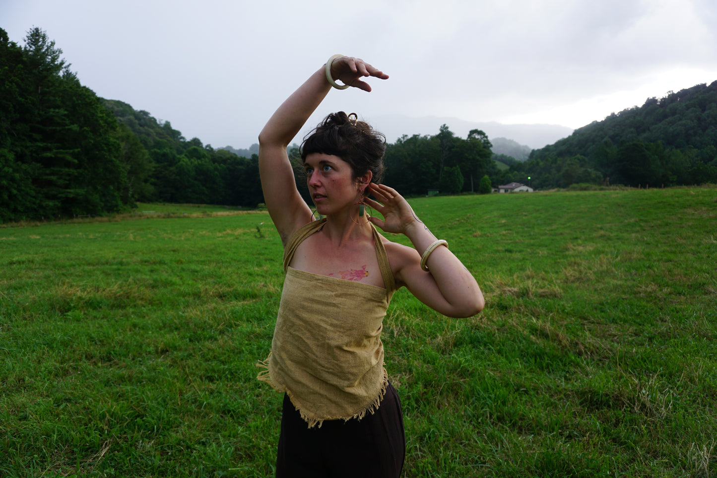The Channa ~ multi - purpose hemp top ∙ scarf ∙ head wrap ∙ accessory