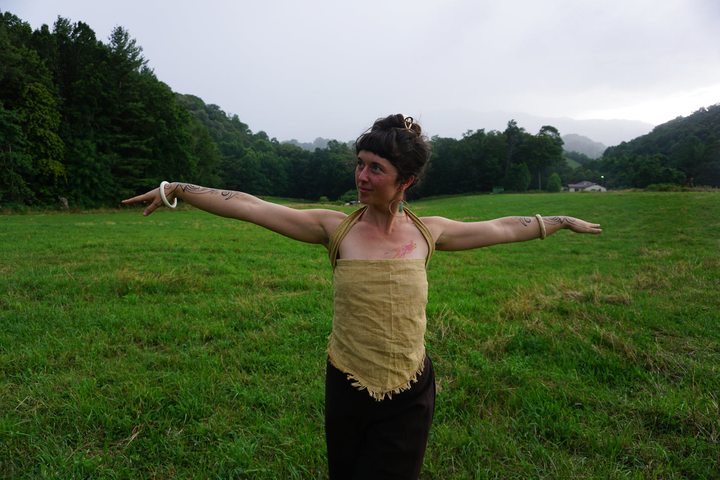 The Channa ~ multi - purpose hemp top ∙ scarf ∙ head wrap ∙ accessory