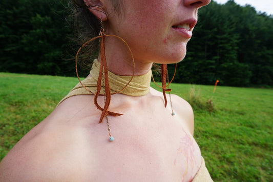 xl Cobre ~ extra large • lightweight • copper hoops