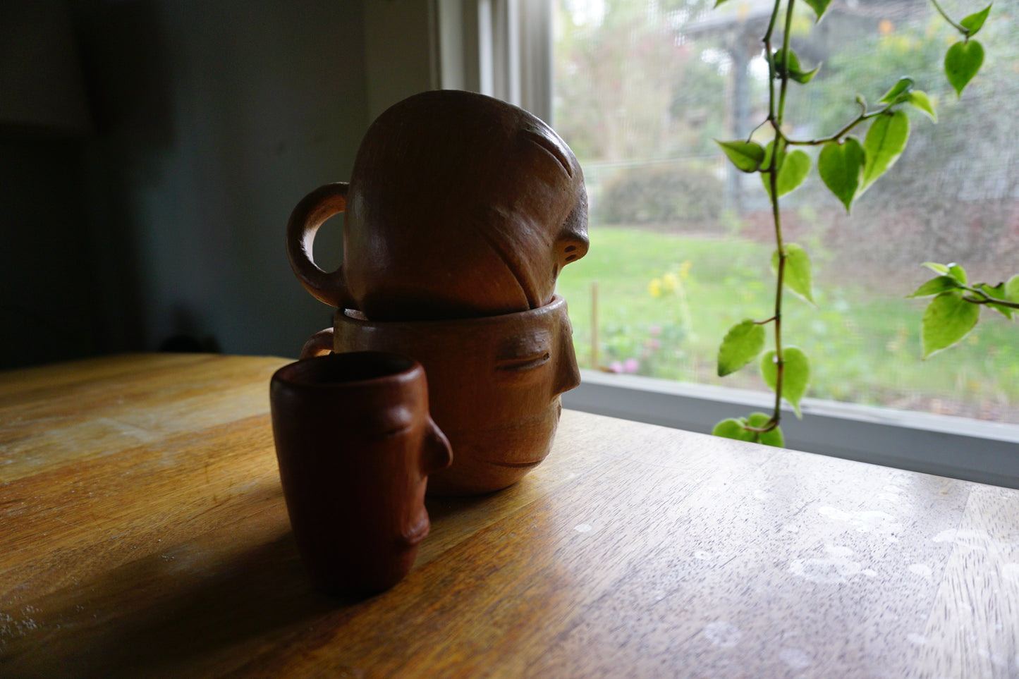 Rostros de la Tierra ~ earthenware ceramic mezcalita cup ~ made in oaxaca