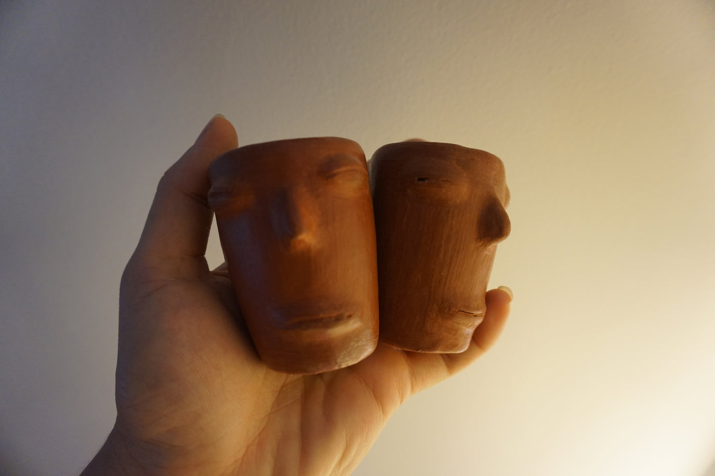 Rostros de la Tierra ~ earthenware ceramic mezcalita cup ~ made in oaxaca