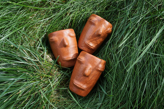 Rostros de la Tierra ~ earthenware ceramic mezcalita cup ~ made in oaxaca