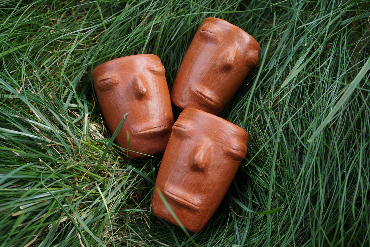 Rostros de la Tierra ~ earthenware ceramic mezcalita cup ~ made in oaxaca