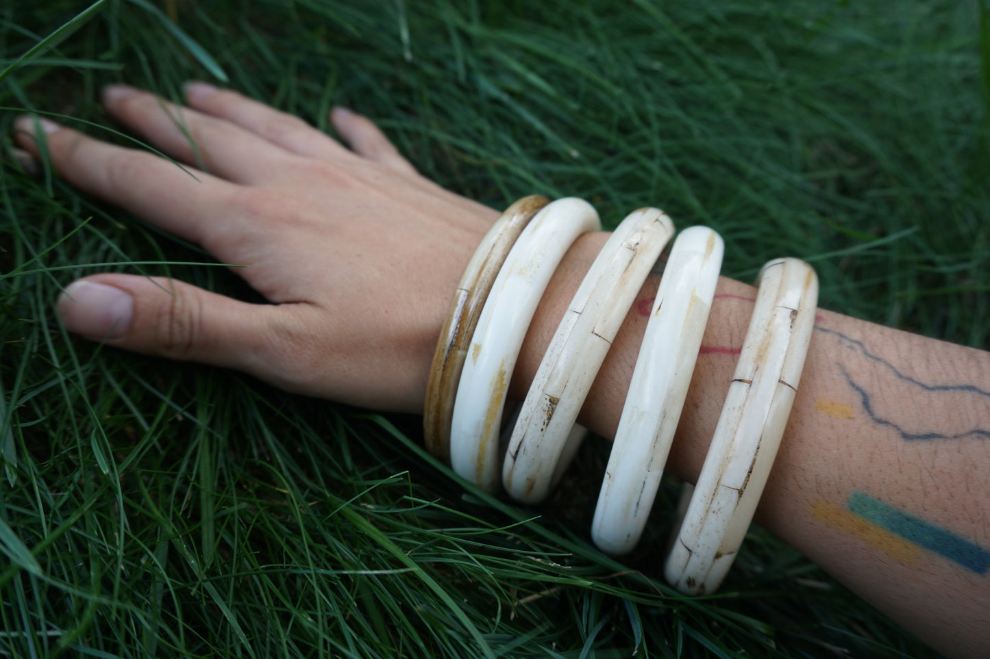 Haddee Bone Bangle ~ handmade in India