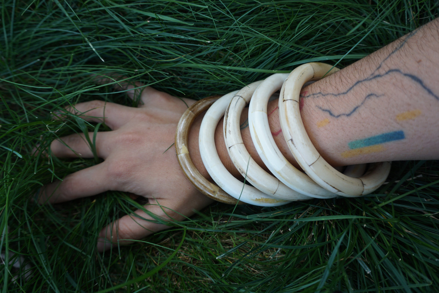 Haddee Bone Bangle ~ handmade in India