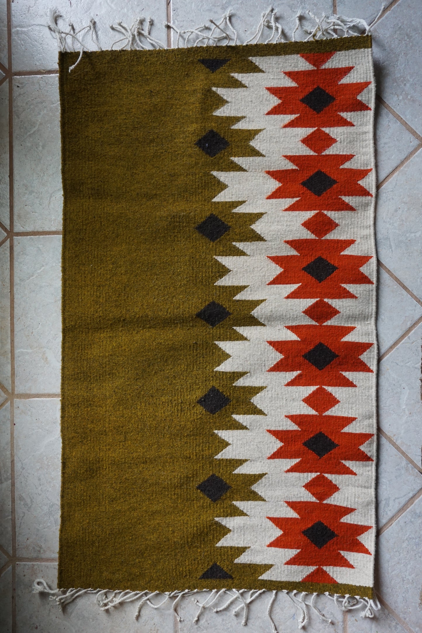 Oaxacan wool rug ~ hermana