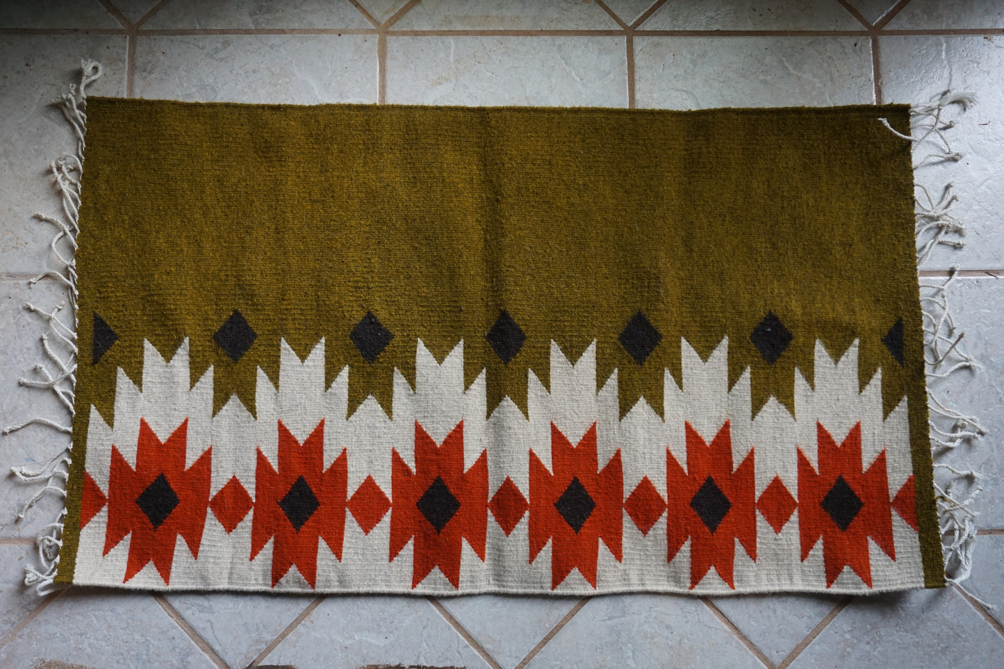 Oaxacan wool rug ~ hermana