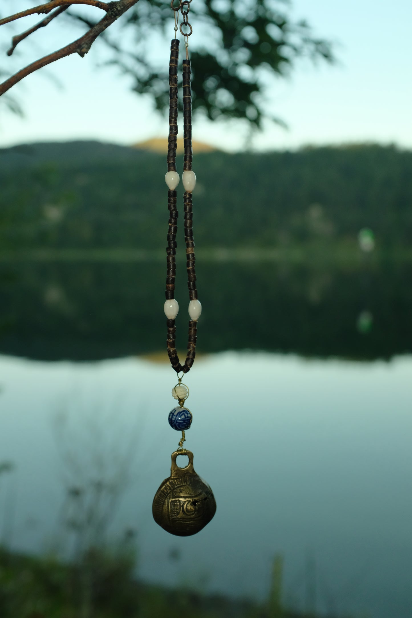 Nomad Talisman ~ handmade ∙ wire wrapped ∙ antique bell necklace