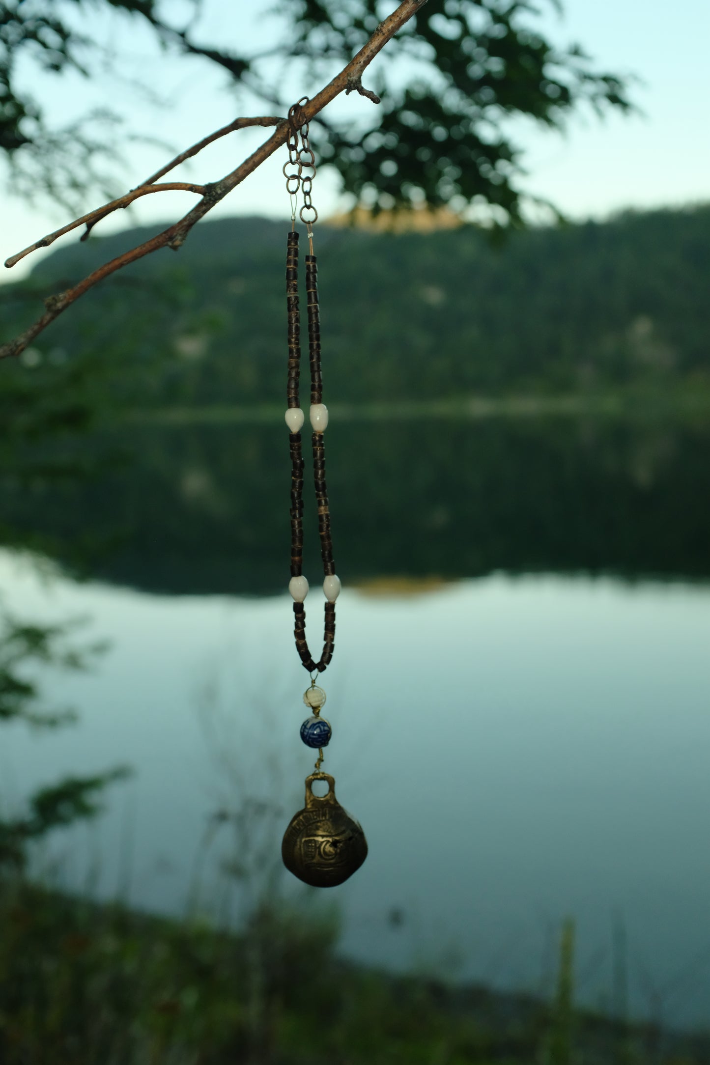 Nomad Talisman ~ handmade ∙ wire wrapped ∙ antique bell necklace