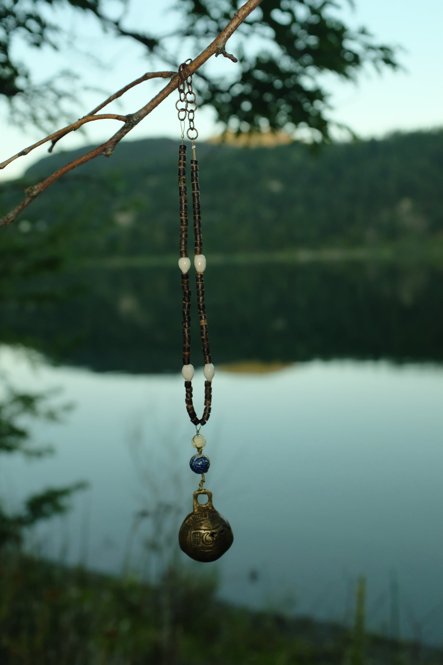 Nomad Talisman ~ handmade ∙ wire wrapped ∙ antique bell necklace