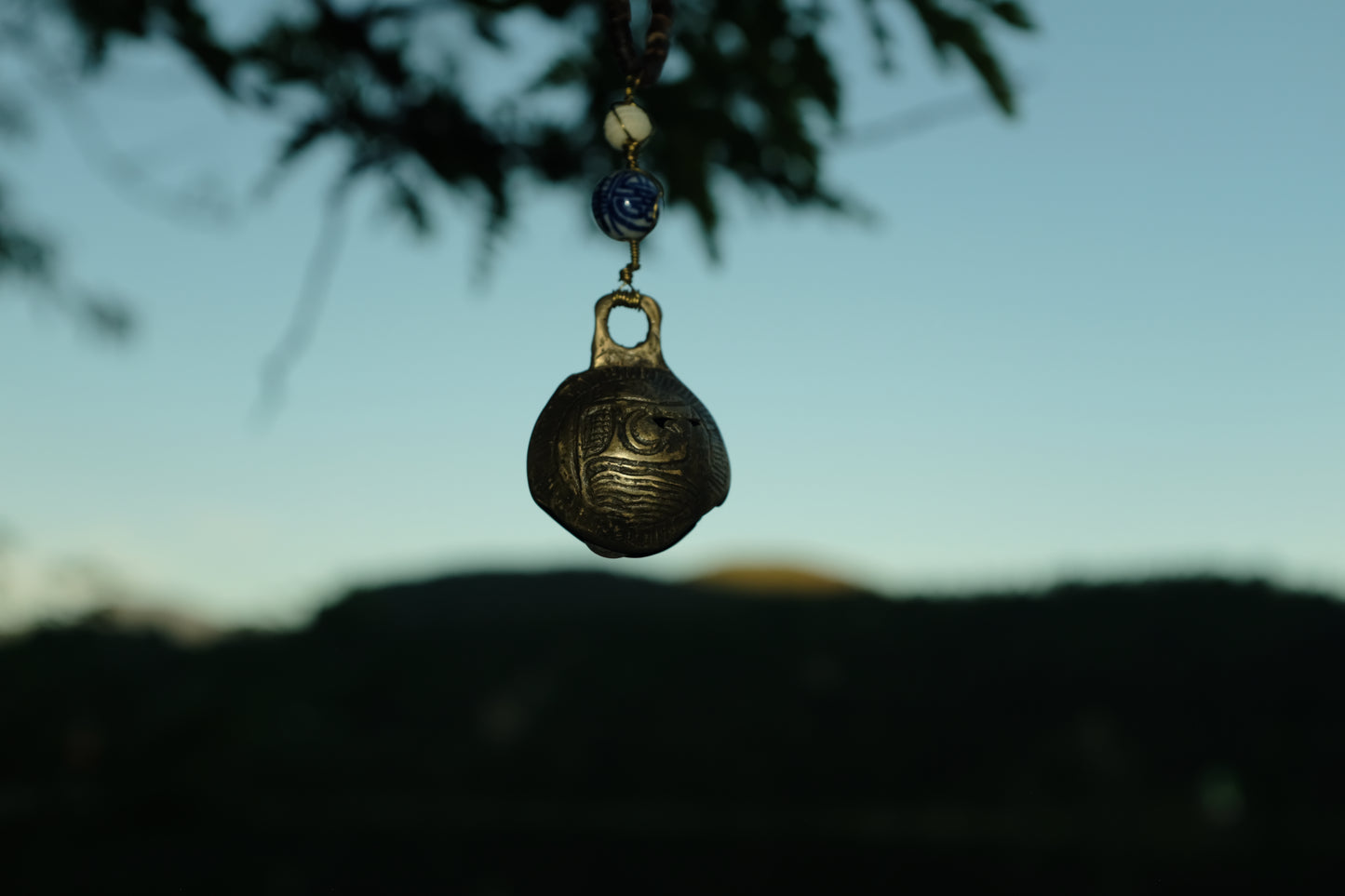 Nomad Talisman ~ handmade ∙ wire wrapped ∙ antique bell necklace